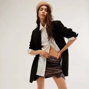 Free People Zoey Lace Mini Skirt